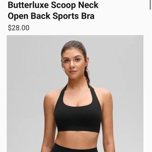 CRZ YOGA Black Scoop Neck Sports Bra